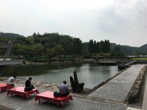会場からの景色